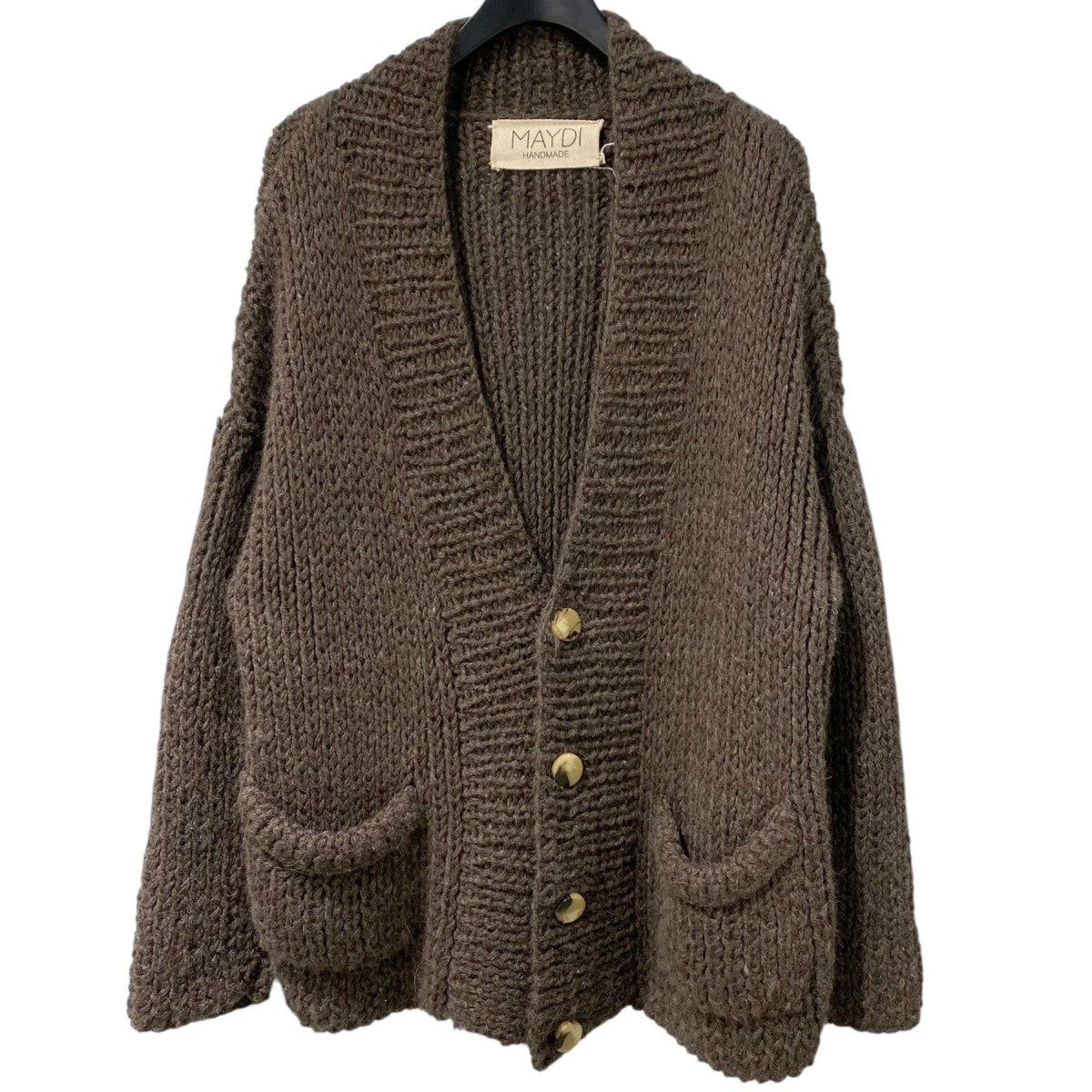 MAYDI Cardigan Oversize Rib Knitted Large Pocketsオーバーサイズカーディガン 古着・中古-1枚目のアイテム画像