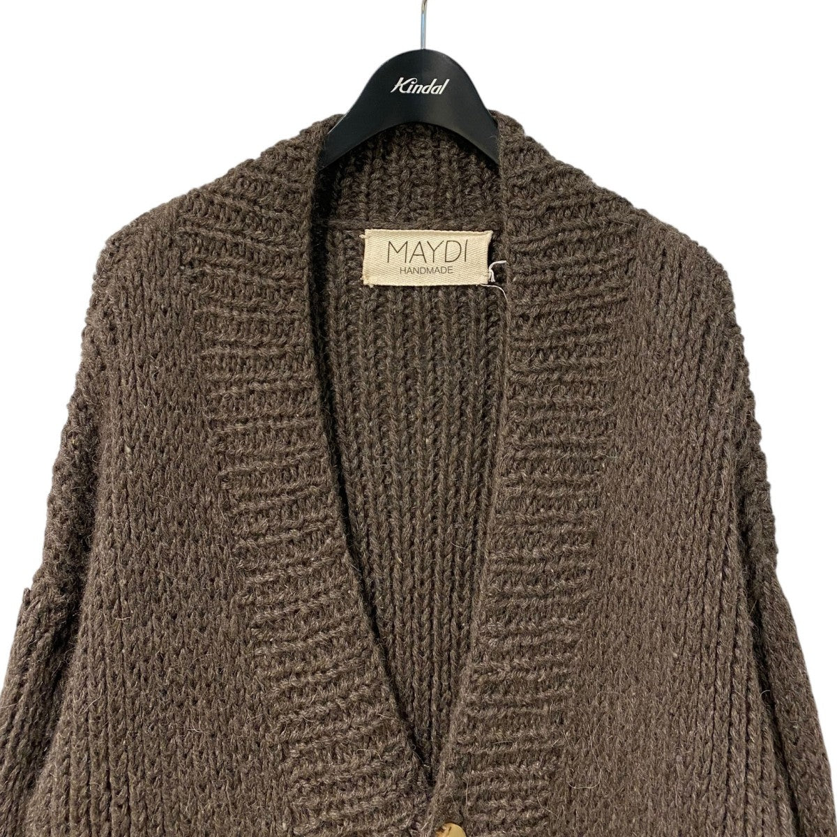 MAYDI Cardigan Oversize Rib Knitted Large Pocketsオーバーサイズカーディガン 古着・中古-4枚目のアイテム画像