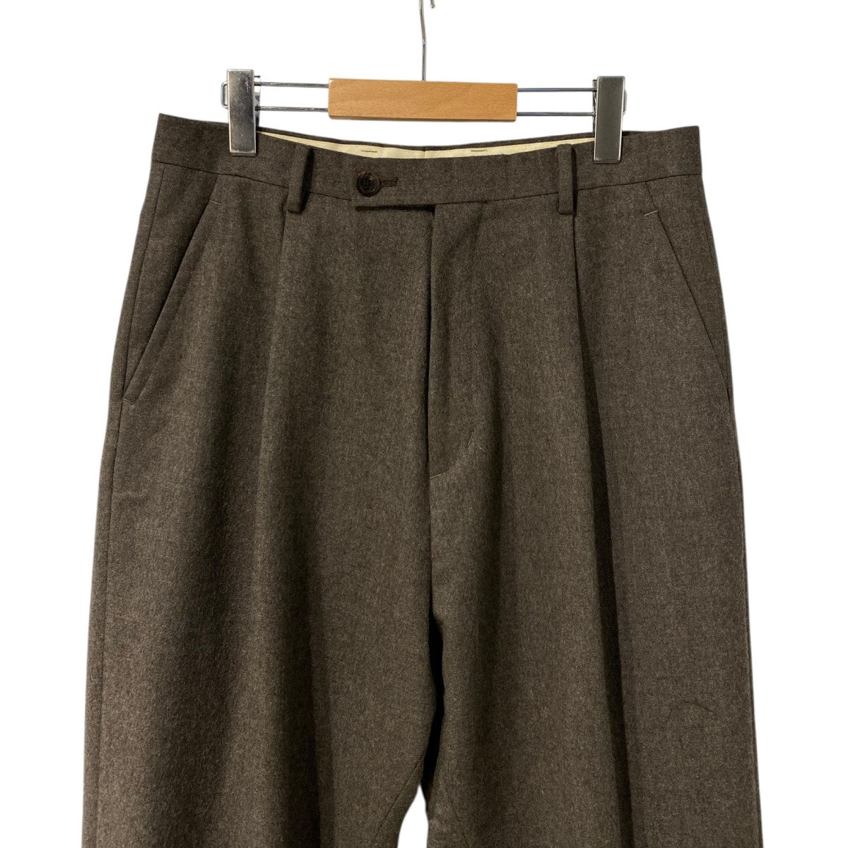 ANSNAM 21AWWool One Tuck Pantsウールタックスラックスパンツ 古着・中古-5枚目のアイテム画像