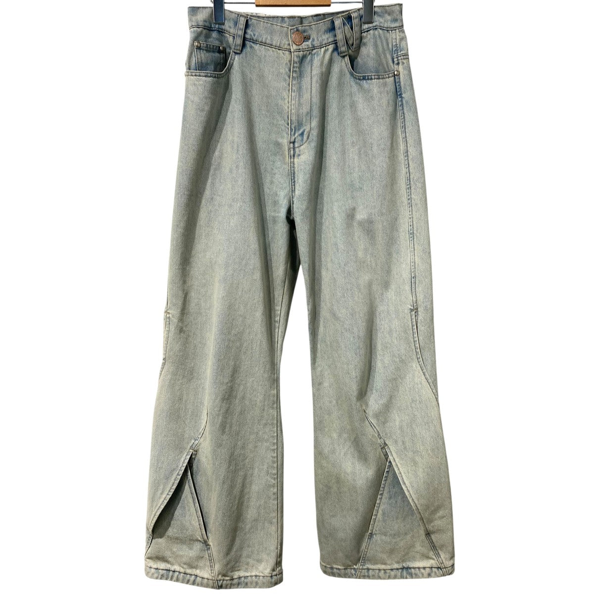 NULLUS 25SSWashed Selvedge DenimウォッシュドVINTAGE加工ワイドデニムパンツ 古着・中古-1枚目のアイテム画像