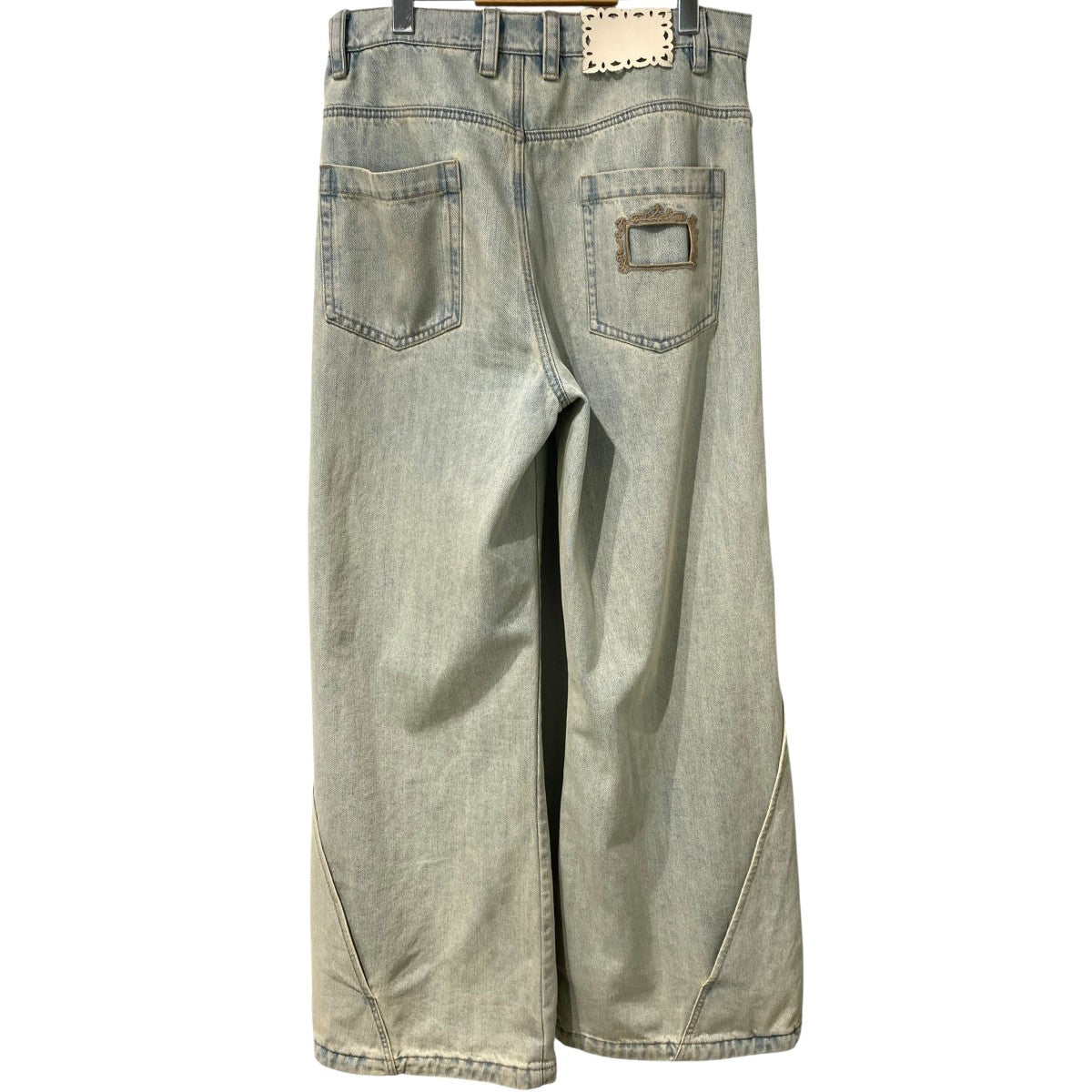 NULLUS 25SSWashed Selvedge DenimウォッシュドVINTAGE加工ワイドデニムパンツ 古着・中古-3枚目のアイテム画像