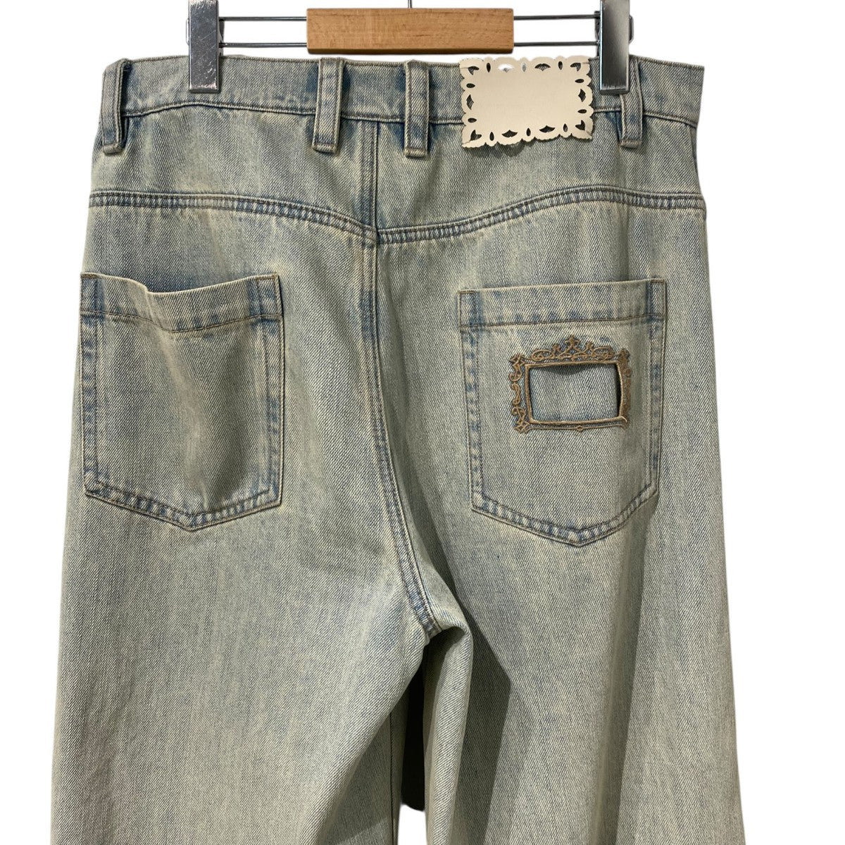 NULLUS 25SSWashed Selvedge DenimウォッシュドVINTAGE加工ワイドデニムパンツ 古着・中古-7枚目のアイテム画像