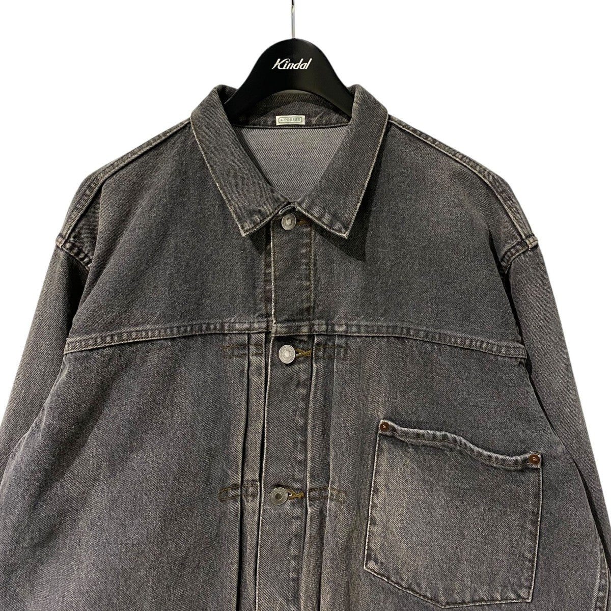 A．PRESSE(アプレッセ) 25AWSTYLE2 Vintage Gray Denim Jacket
