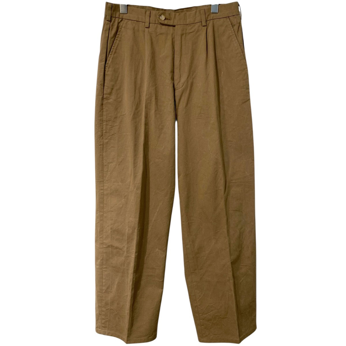 OVY One Tuck Wide Chino Pantsバイオウォッシュ加工Vintageヴィンテージワイドチノパンツ 古着・中古-1枚目のアイテム画像