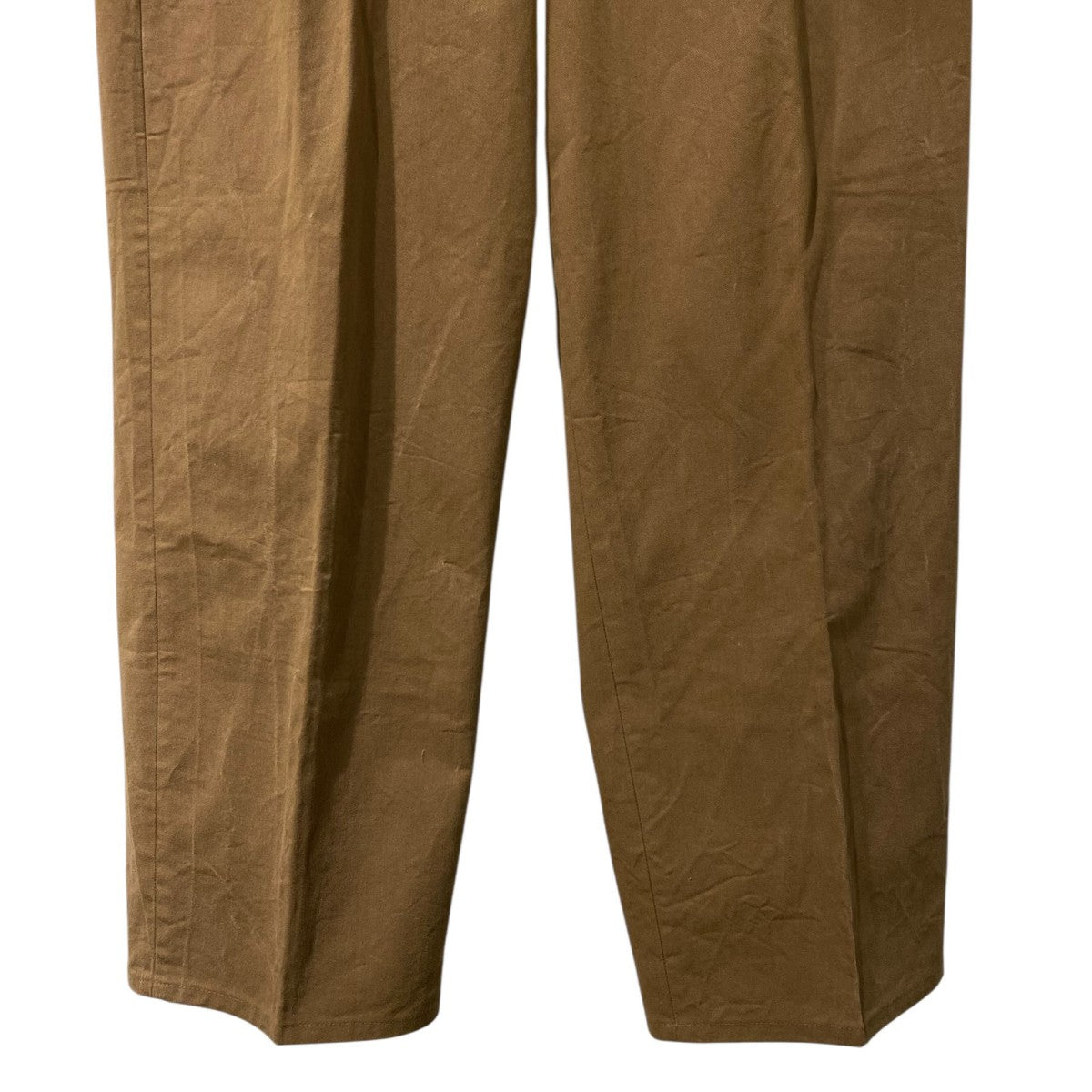 OVY One Tuck Wide Chino Pantsバイオウォッシュ加工Vintageヴィンテージワイドチノパンツ 古着・中古-5枚目のアイテム画像