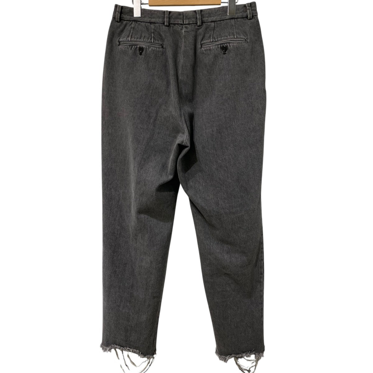 NEAT ニート タックパンツ ブラックデニム 42 NEAT(ニート) 25SS直営店限定American Seaisland Cotton Black Denim