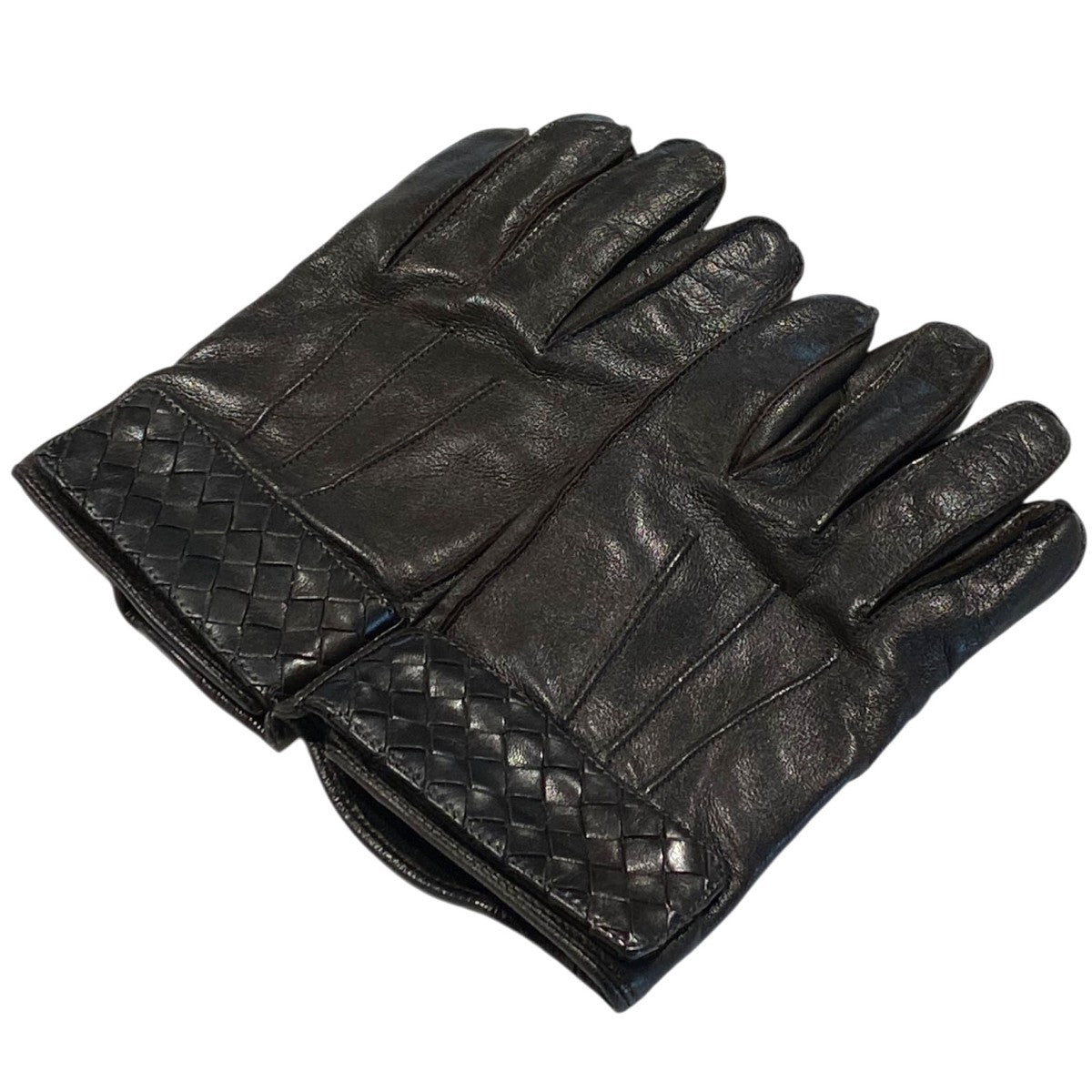 BOTTEGA VENETA(ボッテガヴェネタ) イントレチャートレザーグローブ