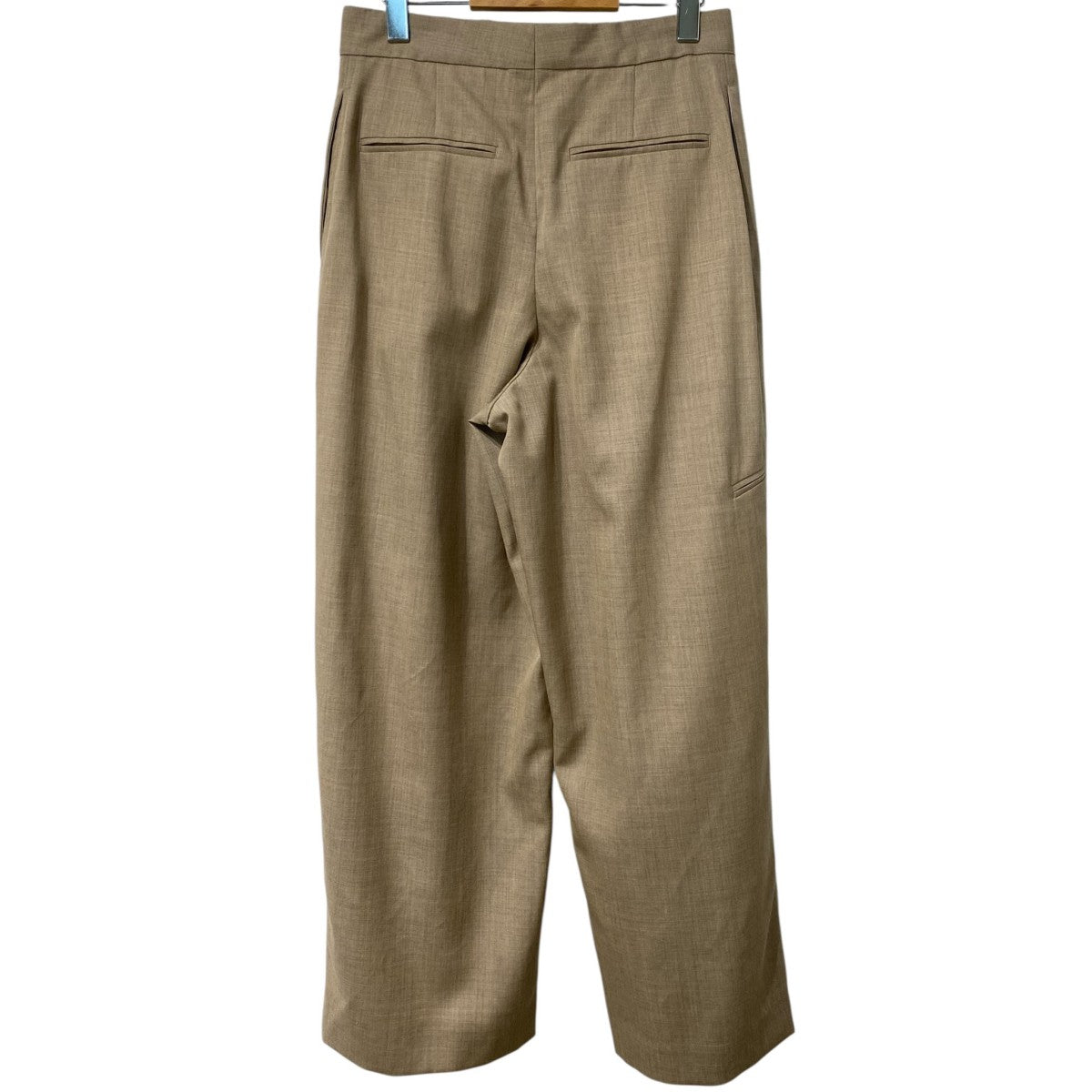 J．W．ANDERSON 25AWPleated Tailored Trousersインタックワイドストレートウールスラックス 古着・中古-3枚目のアイテム画像