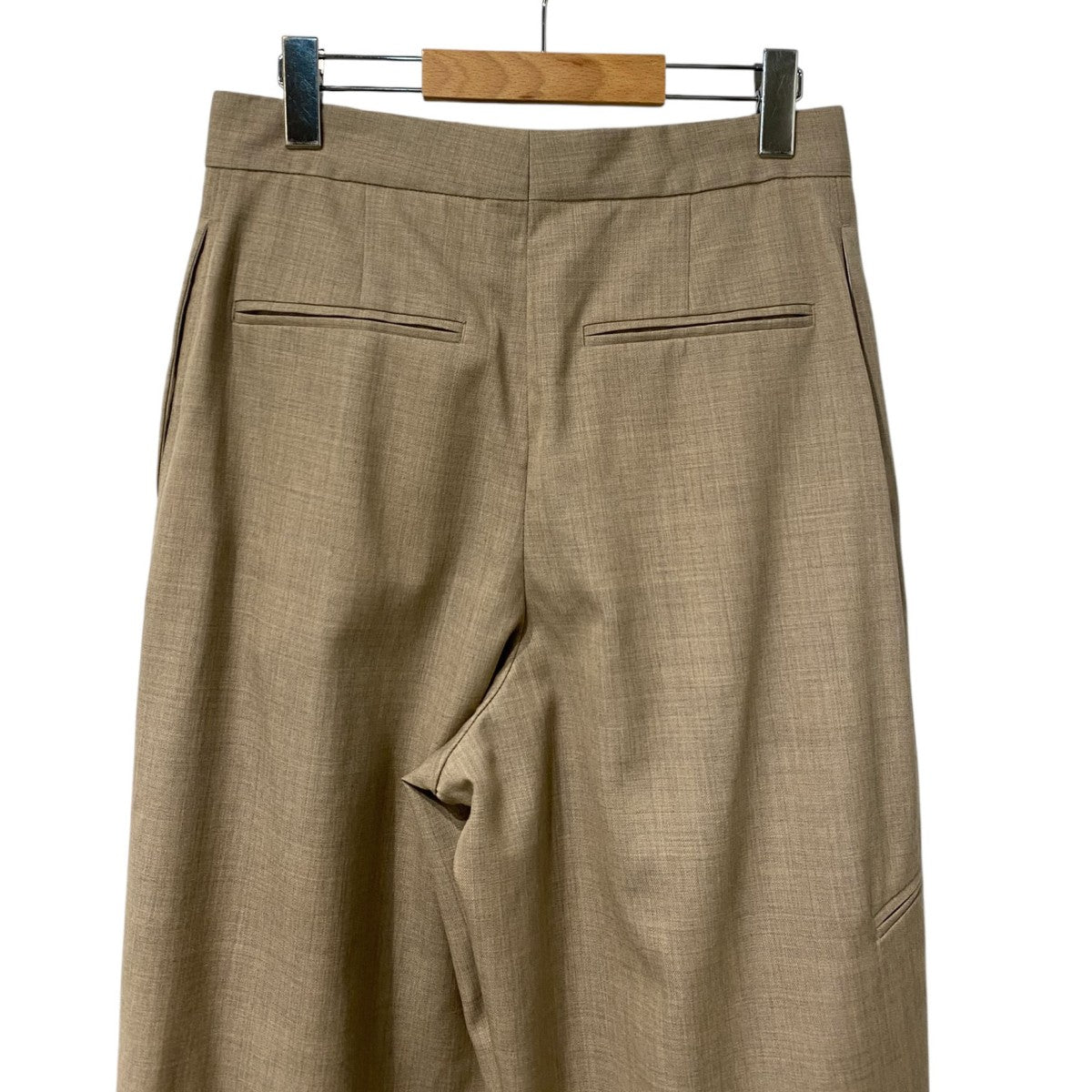 J．W．ANDERSON 25AWPleated Tailored Trousersインタックワイドストレートウールスラックス 古着・中古-7枚目のアイテム画像