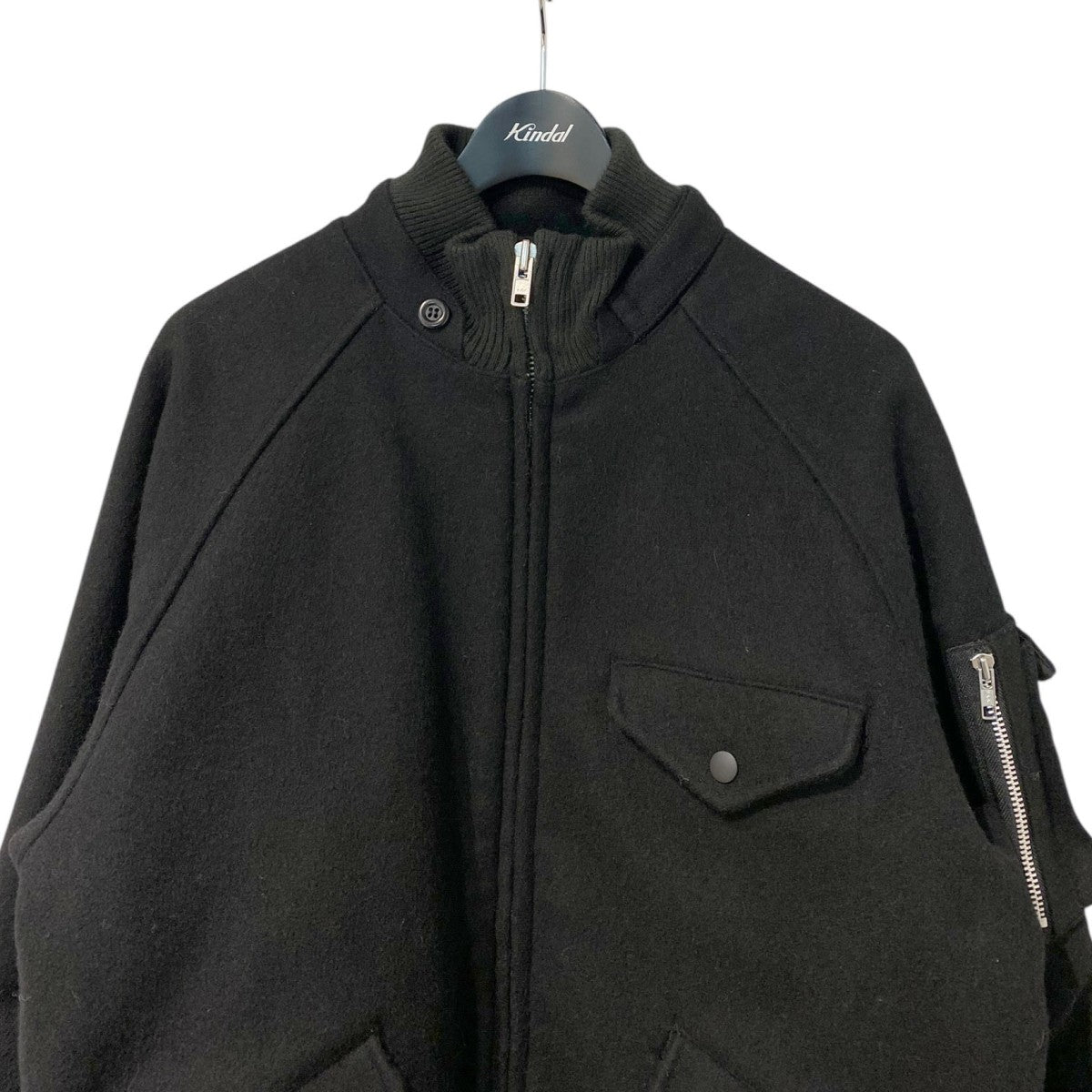 stussy 00'sType G-8 Wool Jacket内側キルティングウールボンバーWEPフライトジャケット 古着・中古-4枚目のアイテム画像