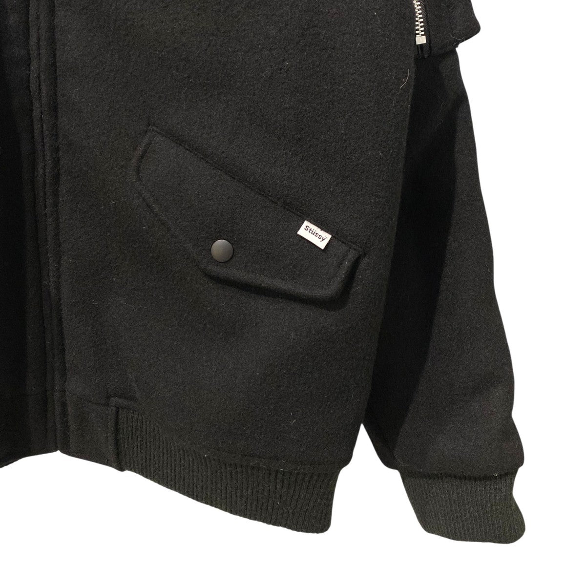 stussy 00'sType G-8 Wool Jacket内側キルティングウールボンバーWEPフライトジャケット 古着・中古-5枚目のアイテム画像
