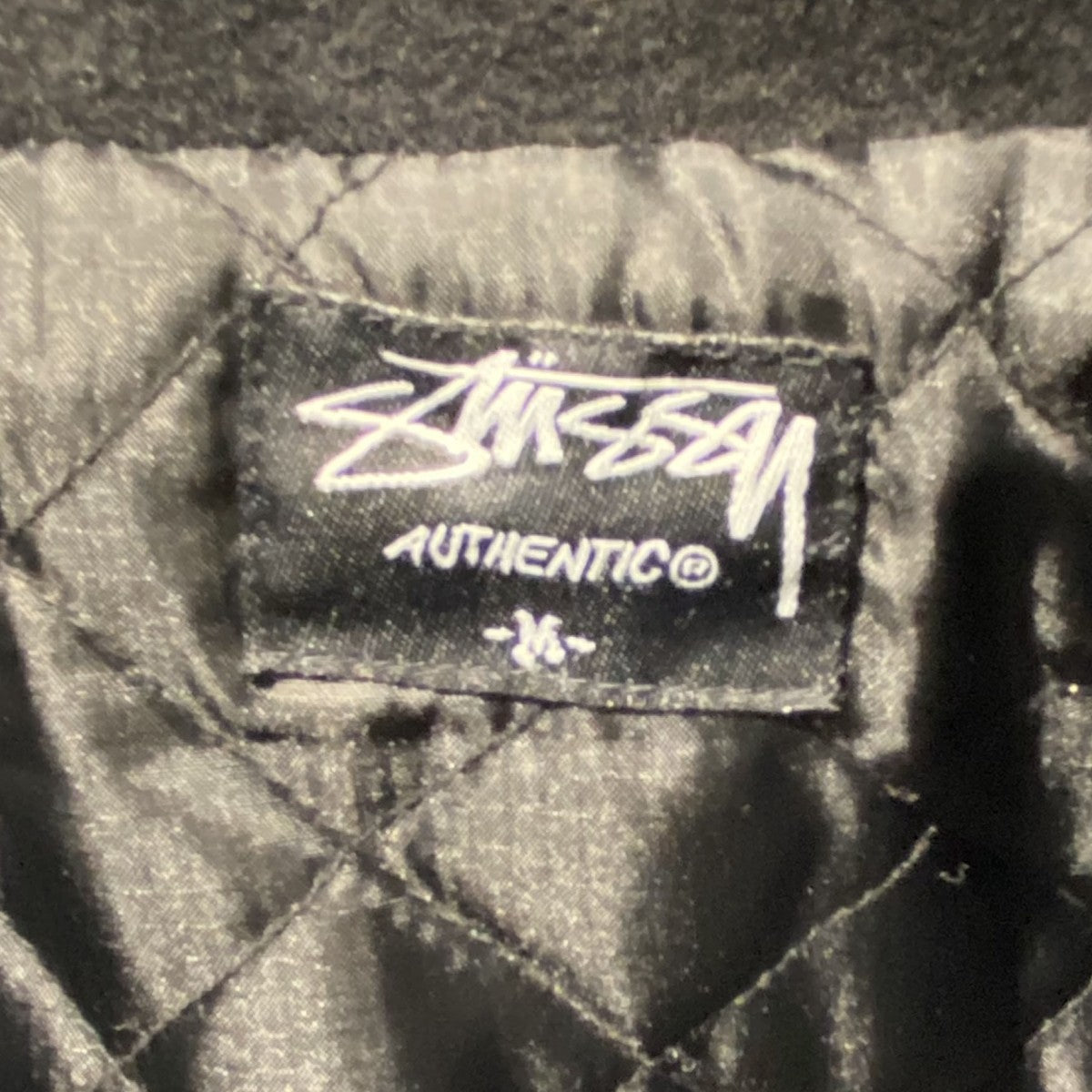 stussy 00'sType G-8 Wool Jacket内側キルティングウールボンバーWEPフライトジャケット 古着・中古-8枚目のアイテム画像