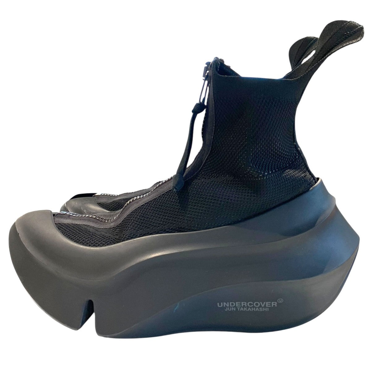 UNDERCOVER×grounds ORCA Front Zip BootsボリュームソールZIPブーツ靴 古着・中古-3枚目のアイテム画像