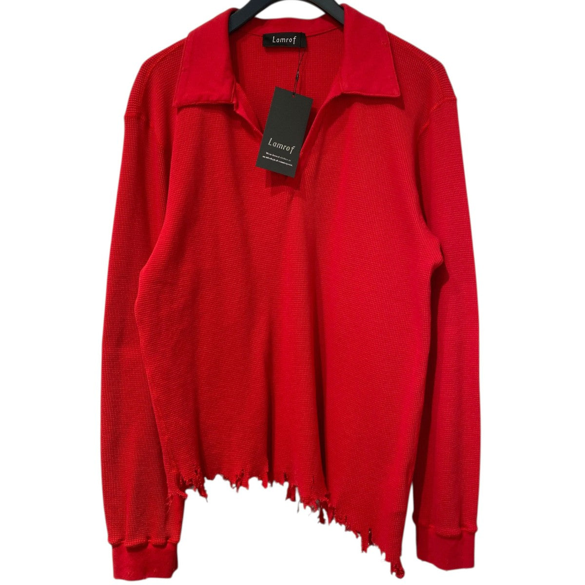 lamrof 26SSThermal Aging Poloサーマルエージング加工ポロシャツ 古着・中古-1枚目のアイテム画像