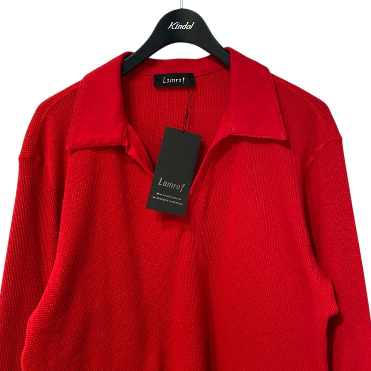 lamrof 26SSThermal Aging Poloサーマルエージング加工ポロシャツ 古着・中古-4枚目のアイテム画像