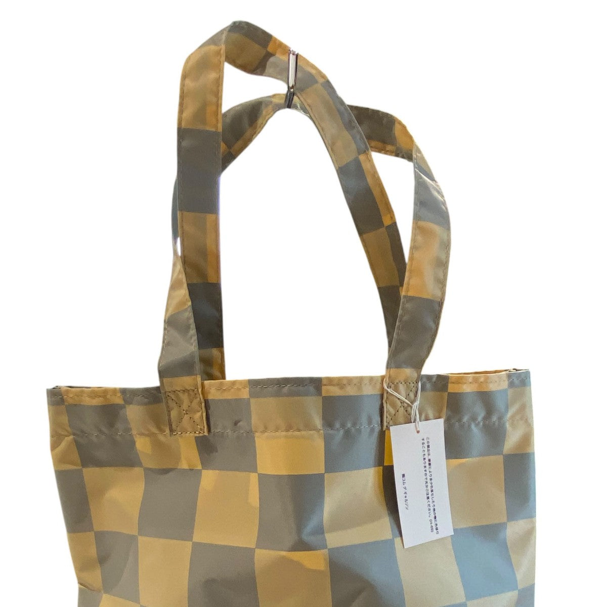 Nylon Tote Bagチェッカーナイロントートバッグ