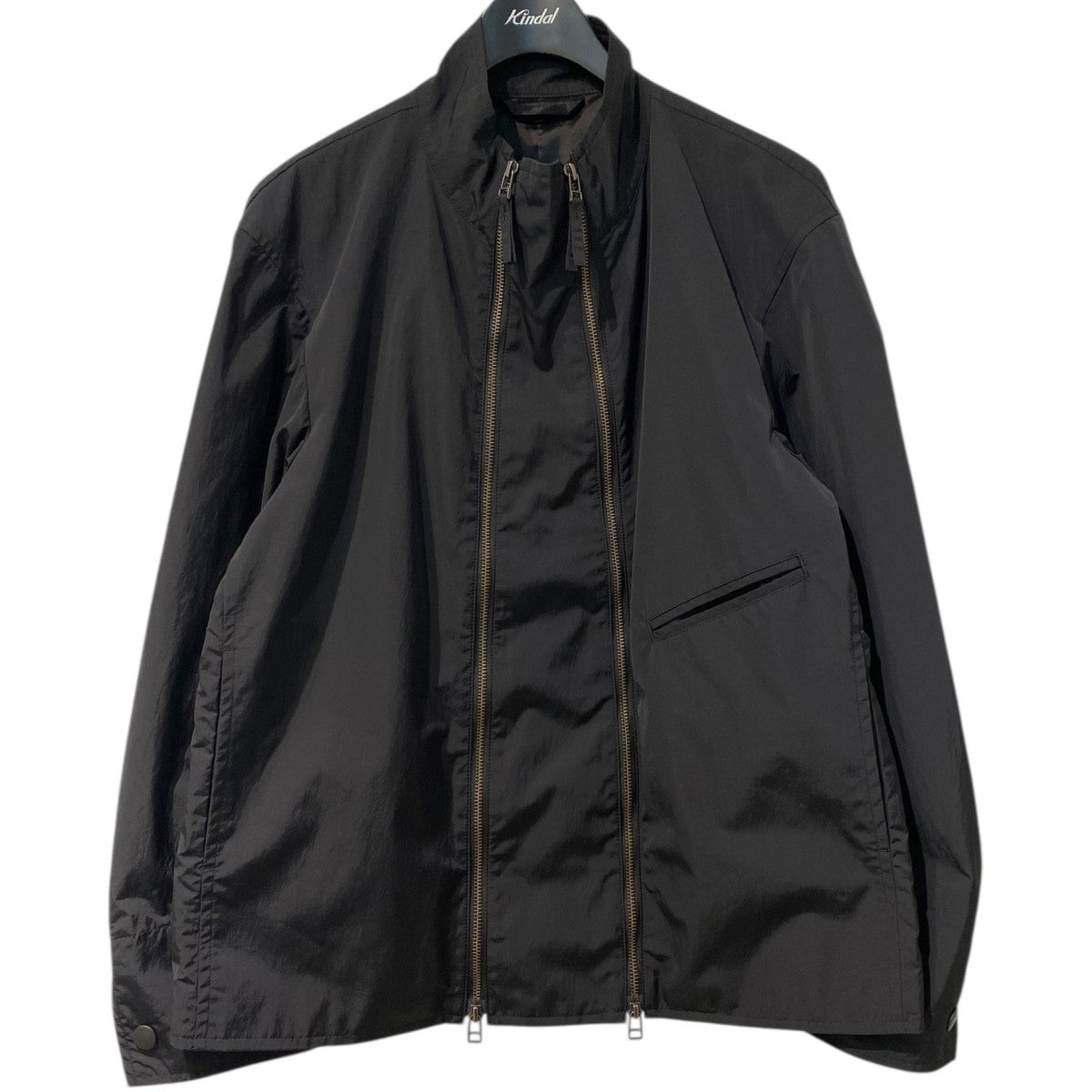UJOH HOMME×STUDIOUS 別注DOUBLE ZIP BLOUSONダブルZIPナイロンジャケット 古着・中古-1枚目のアイテム画像