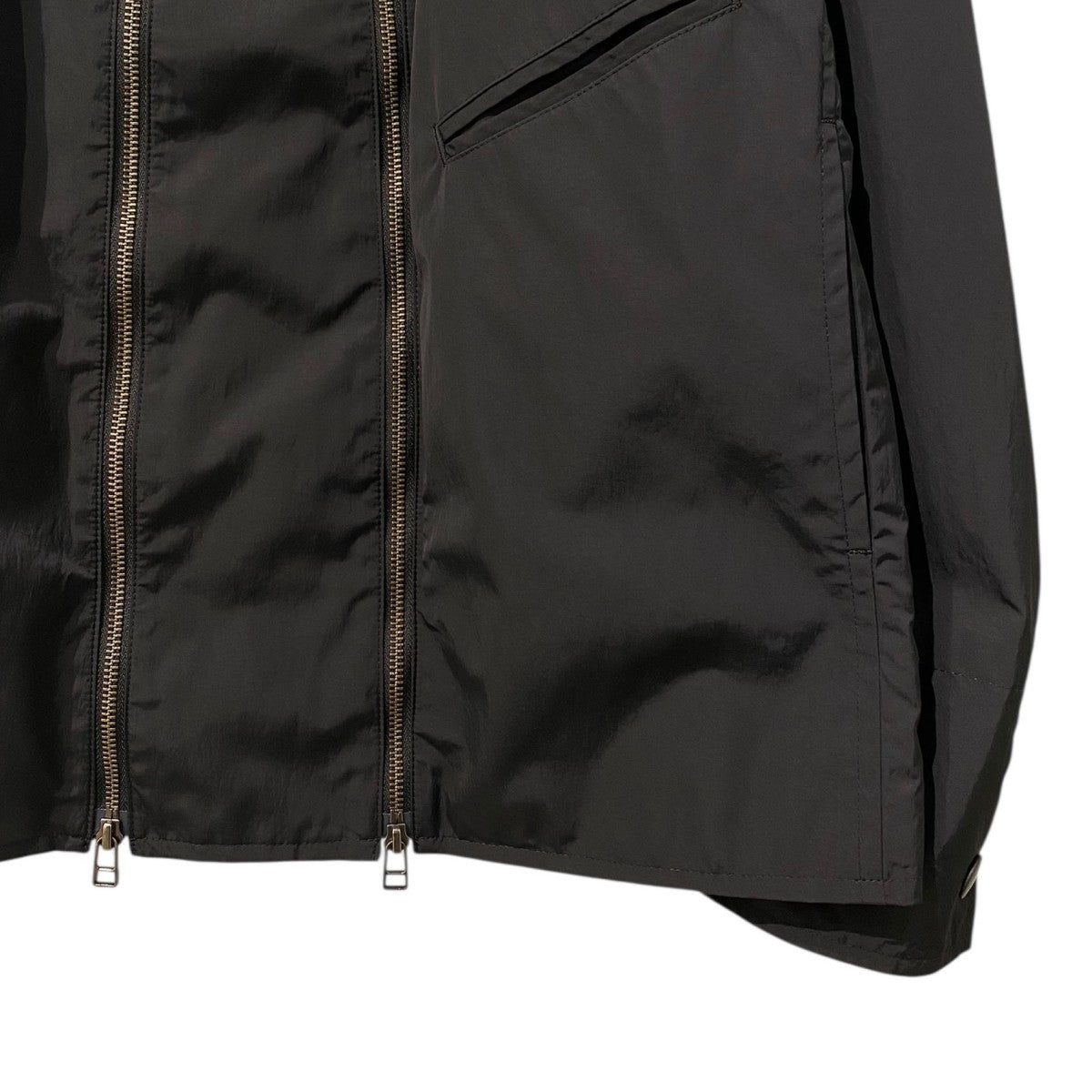 UJOH HOMME×STUDIOUS 別注DOUBLE ZIP BLOUSONダブルZIPナイロンジャケット 古着・中古-6枚目のアイテム画像