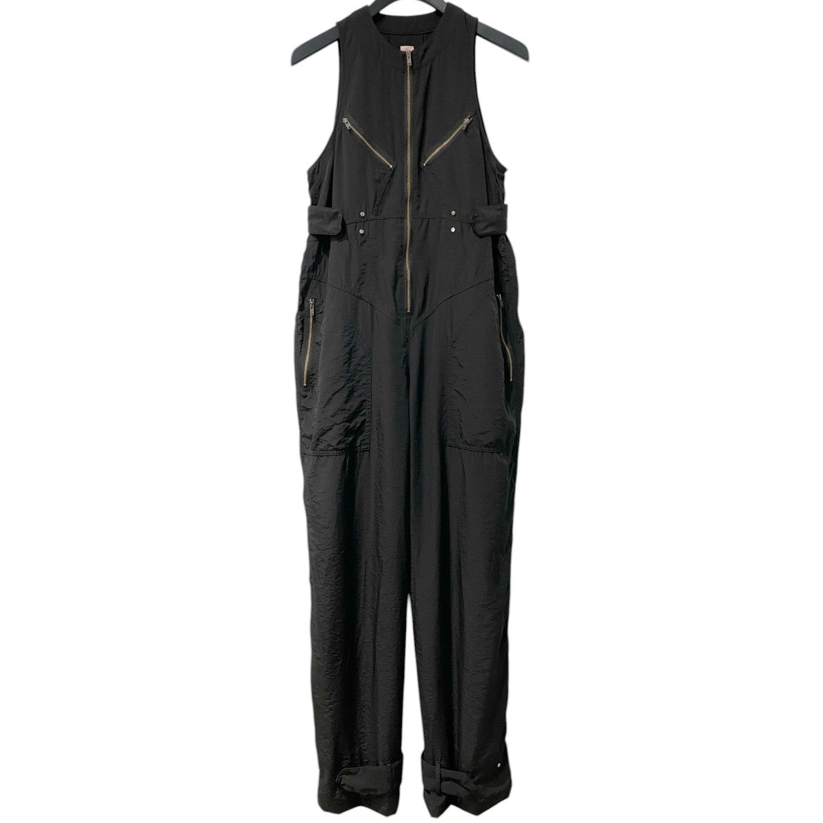 別注SLEEVELESS NYLON JUMPSUITSノースリーブナイロンジャンプスーツ