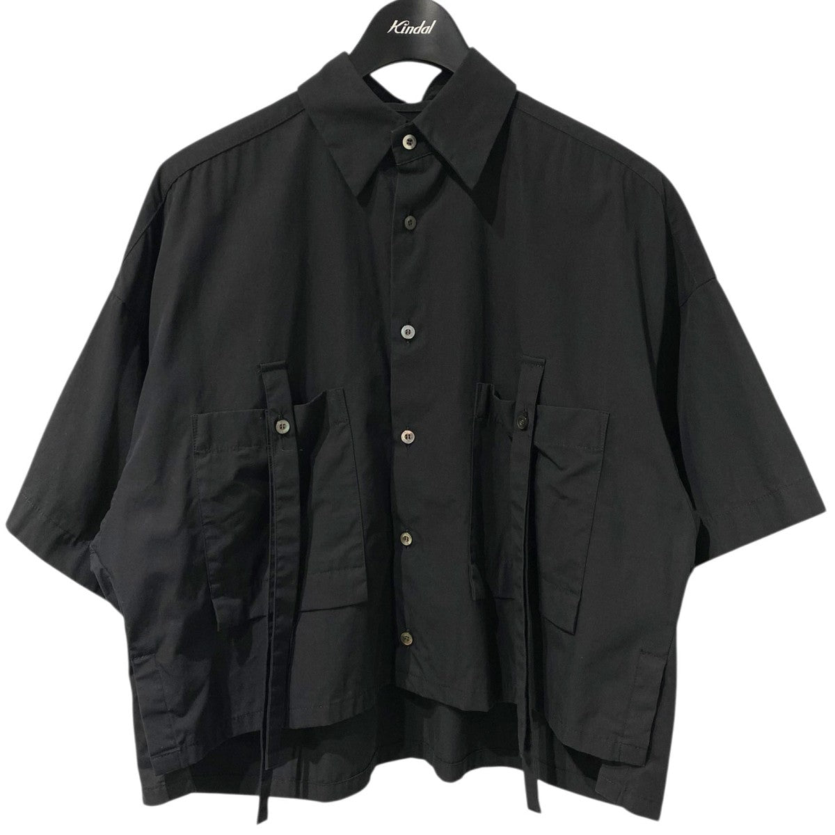 新品タグ付UJOH 「STUDIOUS別注」Pocket Belt Shirts UJOH×STUDIOUS 別注Pocket Belt Shirtショート丈ポケットベルト半袖