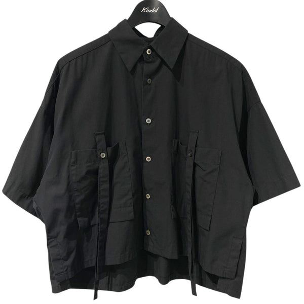 UJOH×STUDIOUS 別注Pocket Belt Shirtショート丈ポケットベルト半袖