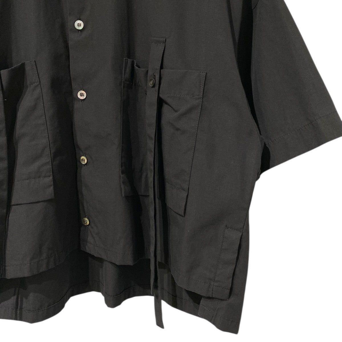 UJOH×STUDIOUS 別注Pocket Belt Shirtショート丈ポケットベルト半袖
