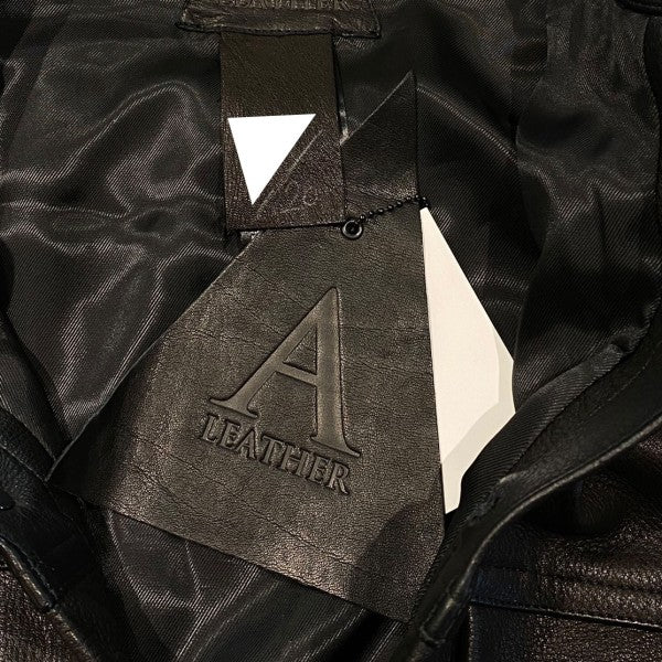 A LEATHER×Adam et Rope 25AW限定20着Cervus Nippon Trucker Jacketトラッカーレザージャケット 古着・中古-10枚目のアイテム画像