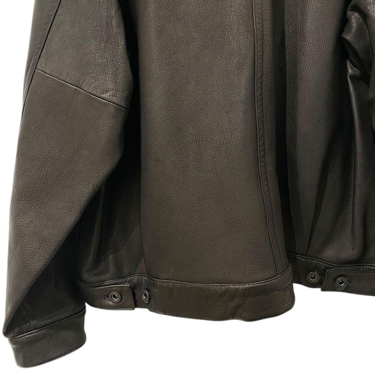 A LEATHER×Adam et Rope 25AW限定20着Cervus Nippon Trucker Jacketトラッカーレザージャケット 古着・中古-8枚目のアイテム画像