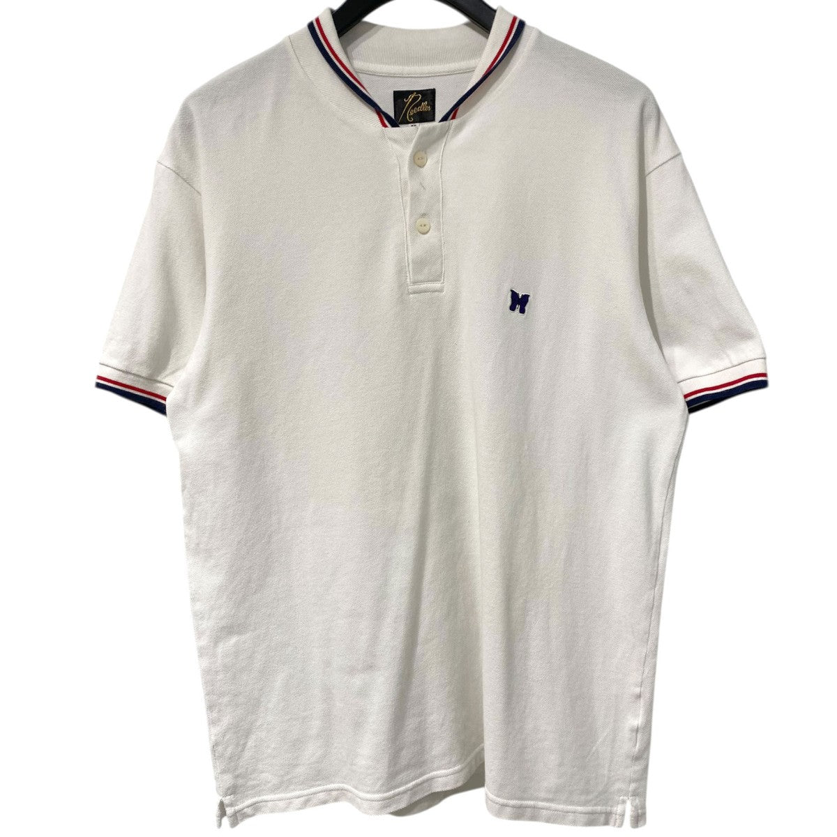 Needles Shawl Collar S／S Polo Cotton Piqueショールカラーポロシャツ 古着・中古-1枚目のアイテム画像