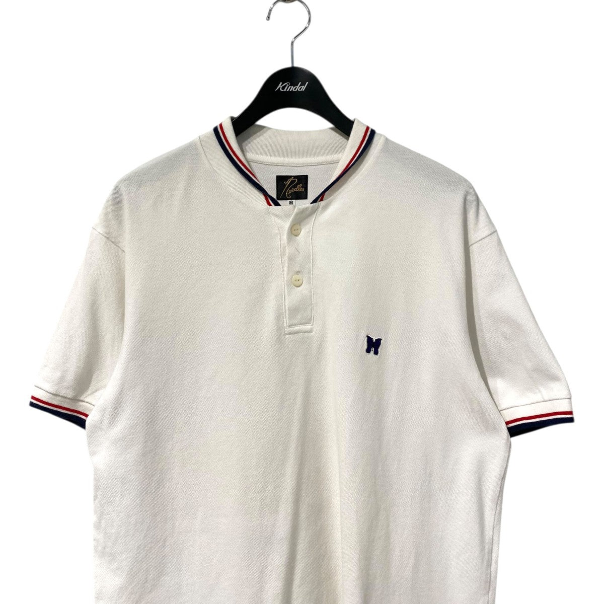 Needles Shawl Collar S／S Polo Cotton Piqueショールカラーポロシャツ 古着・中古-3枚目のアイテム画像