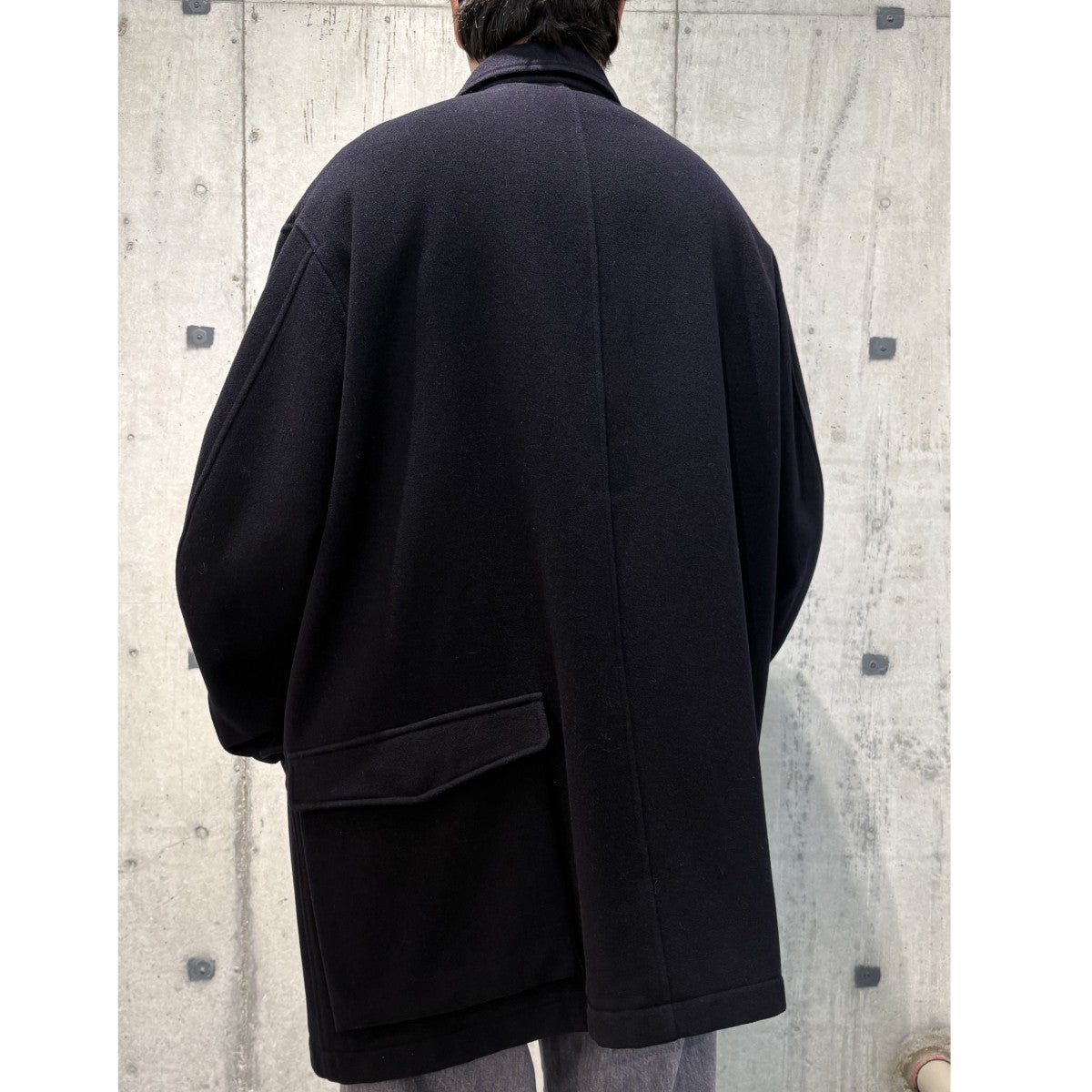 Y’S for men 1990sオーバーサイズウールメルトンコートMJ-J19-120 古着・中古-3枚目のアイテム画像