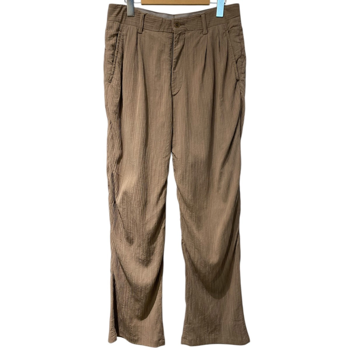 00's2002A／W PLEATS／STRAIGHTプリーツストレートスラックスパンツ