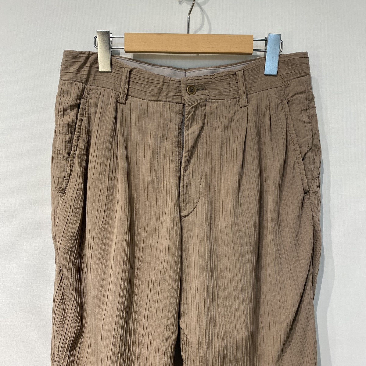 00's2002A／W PLEATS／STRAIGHTプリーツストレートスラックスパンツ