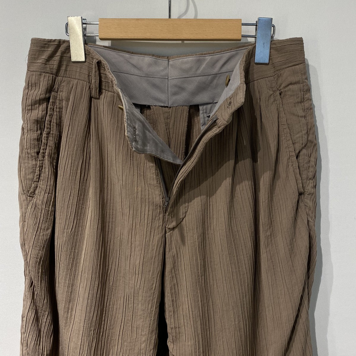 00's2002A／W PLEATS／STRAIGHTプリーツストレートスラックスパンツ