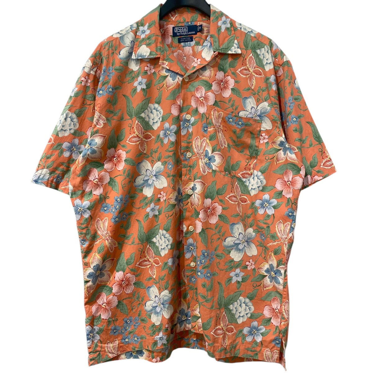 POLO RALPH LAUREN 90'sCLAYTON Cotton Aloha Shirt Flowerオーバーサイズフラワーアロハシャツ 古着・中古-1枚目のアイテム画像