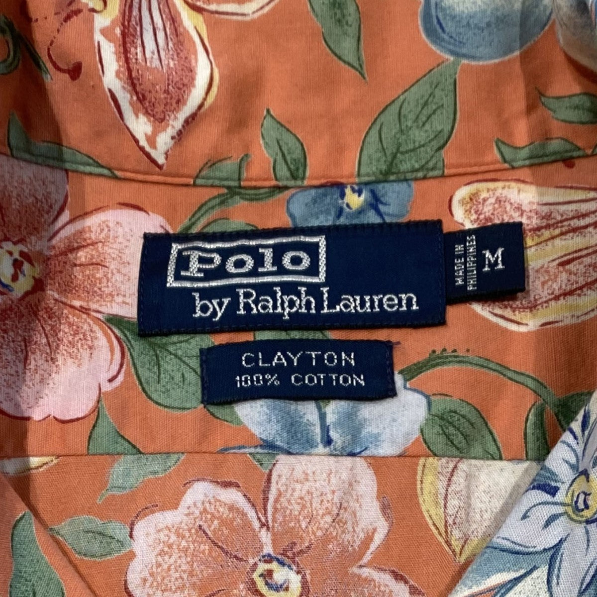 POLO RALPH LAUREN 90'sCLAYTON Cotton Aloha Shirt Flowerオーバーサイズフラワーアロハシャツ 古着・中古-7枚目のアイテム画像