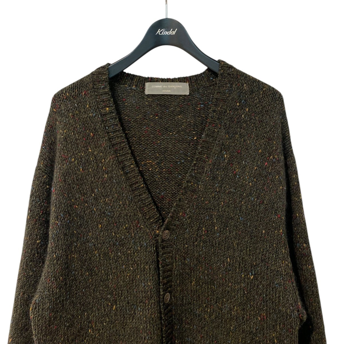 COMME des GARCONS HOMME 90's田中オムAD1997ドネガルウールカーディガン 古着・中古-4枚目のアイテム画像