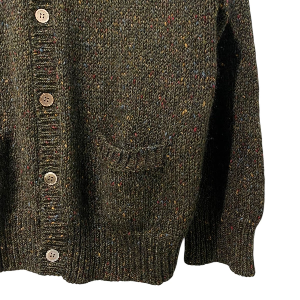 COMME des GARCONS HOMME 90's田中オムAD1997ドネガルウールカーディガン 古着・中古-5枚目のアイテム画像