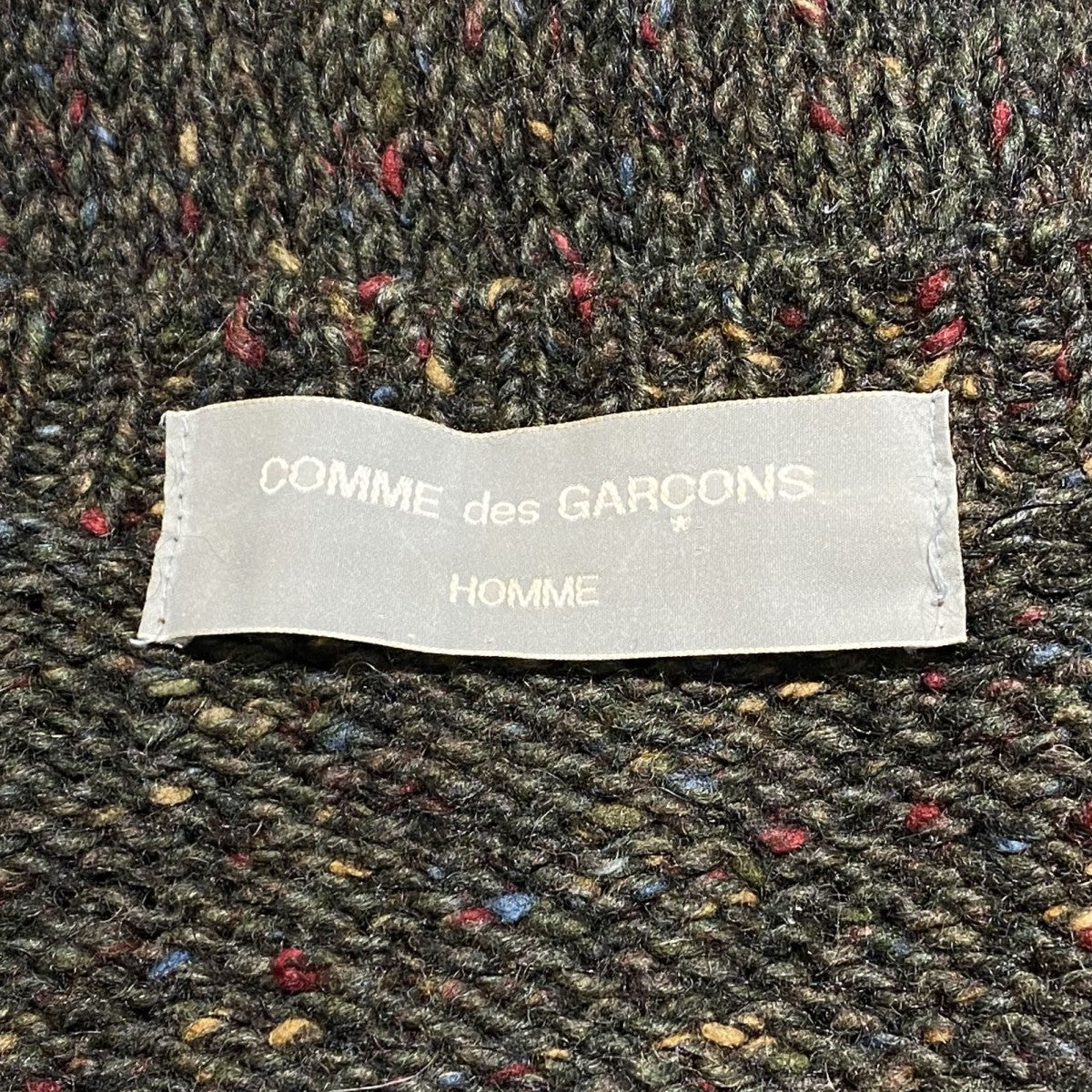COMME des GARCONS HOMME 90's田中オムAD1997ドネガルウールカーディガン 古着・中古-7枚目のアイテム画像
