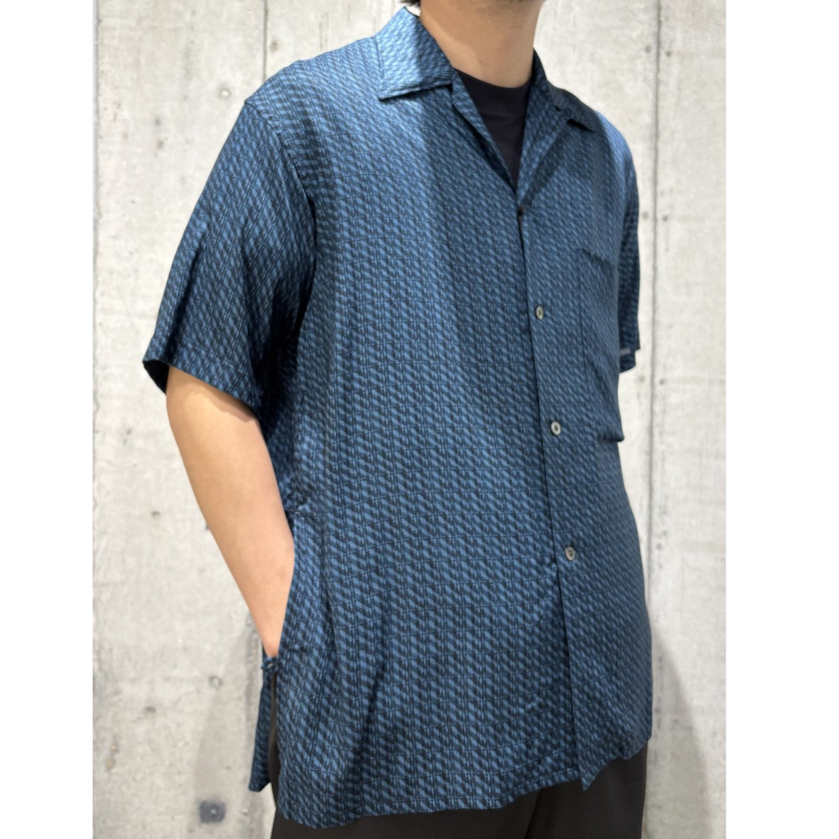 YOKE 26SSVintage Pattern Printed Open Collar Shirtヴィンテージパターンプリントオープンカラーレーヨンシャツ 古着・中古-2枚目のアイテム画像