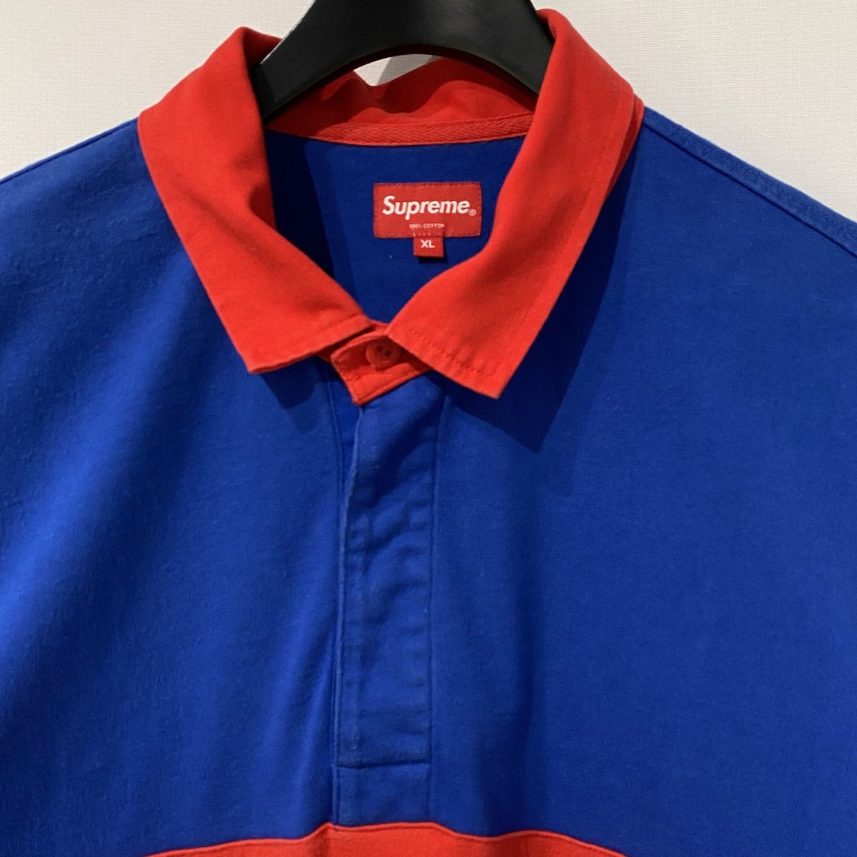 Supreme(シュプリーム) 16SSS／S Rugbyラグビーポロシャツ ROYAL