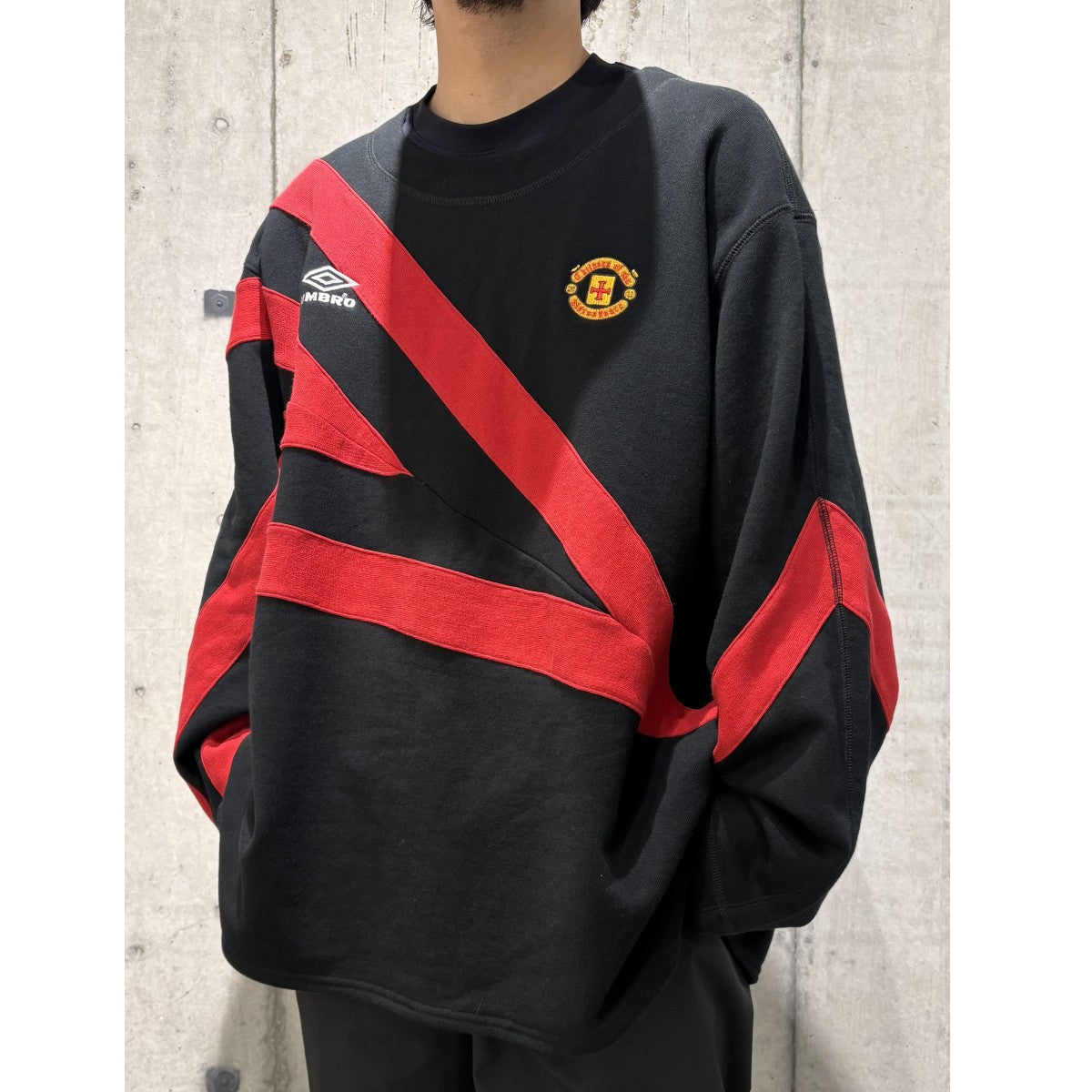 Children of the discordance×UMBRO 24SSUMBRO Umphrey Bro CN Pulloverオーバーサイズスウェット 古着・中古-2枚目のアイテム画像