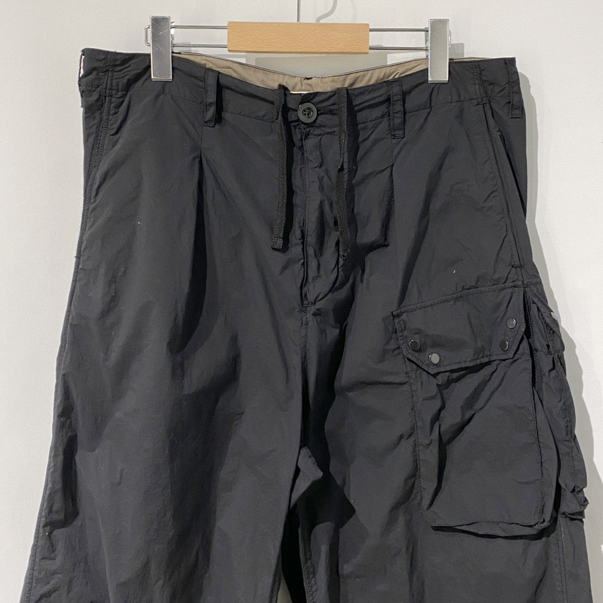 TEN-C CARGO PANTS WITH FLAP POCKETSシャカシャカワイドカーゴナイロンパンツ 古着・中古-4枚目のアイテム画像