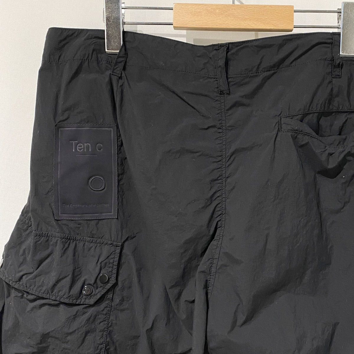 TEN-C CARGO PANTS WITH FLAP POCKETSシャカシャカワイドカーゴナイロンパンツ 古着・中古-6枚目のアイテム画像