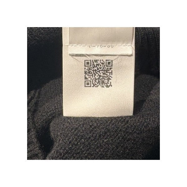 26SSBlack Wool AMI DE COEUR CardiganアミドゥクールハートロゴインサイドアウトメリノウールフェルトニットカーディガンUKC367.018