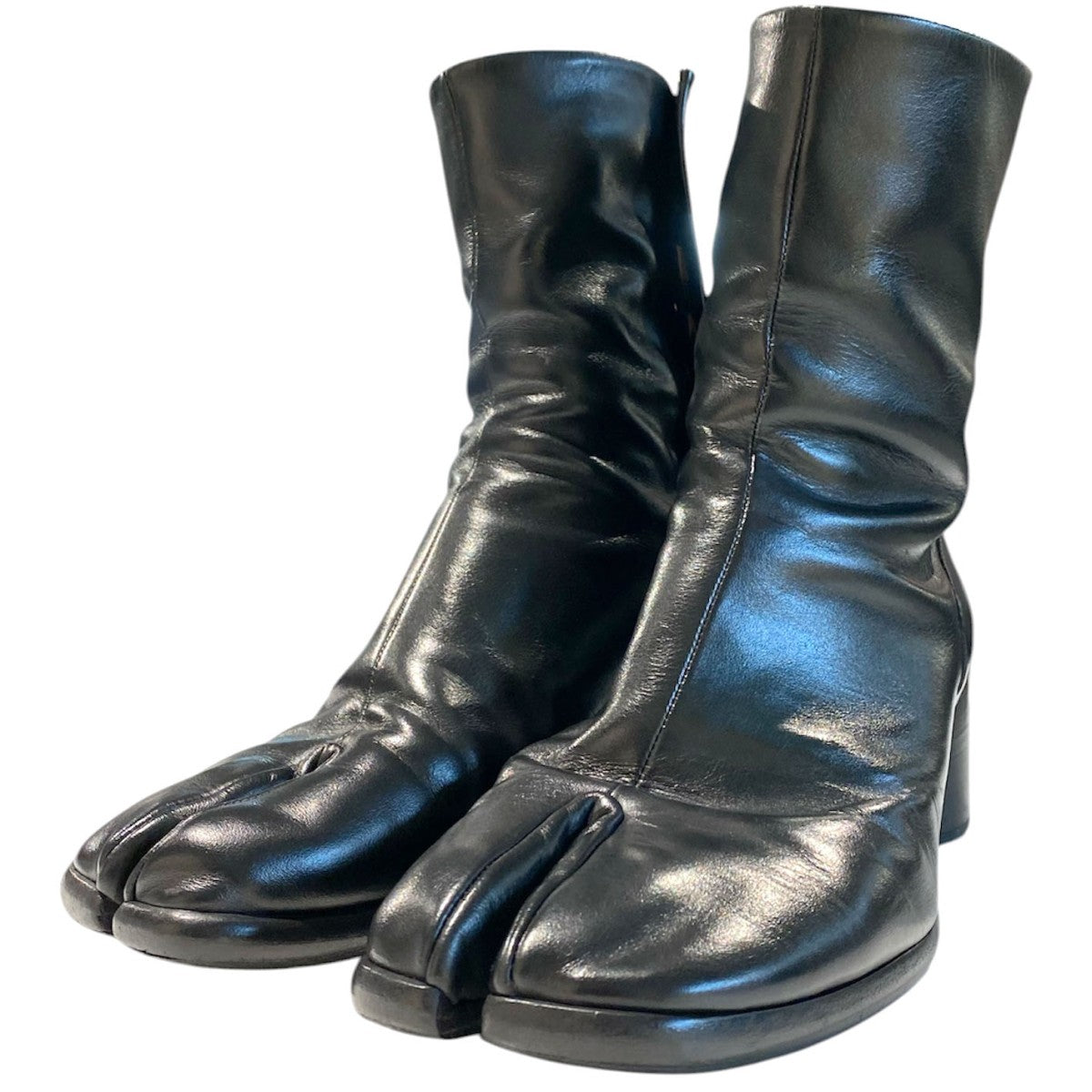 Maison Margiela22 TABI ANKLE BOOTS H60足袋タビアンクルレザーブーツS57WU0132 古着・中古-1枚目のアイテム画像