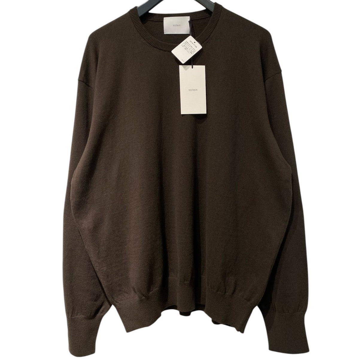 ssstein 26SSOrganic Cotton Knit Crew Neck LSオーガニックコットンハイゲージニットセーターST.1484 古着・中古-1枚目のアイテム画像