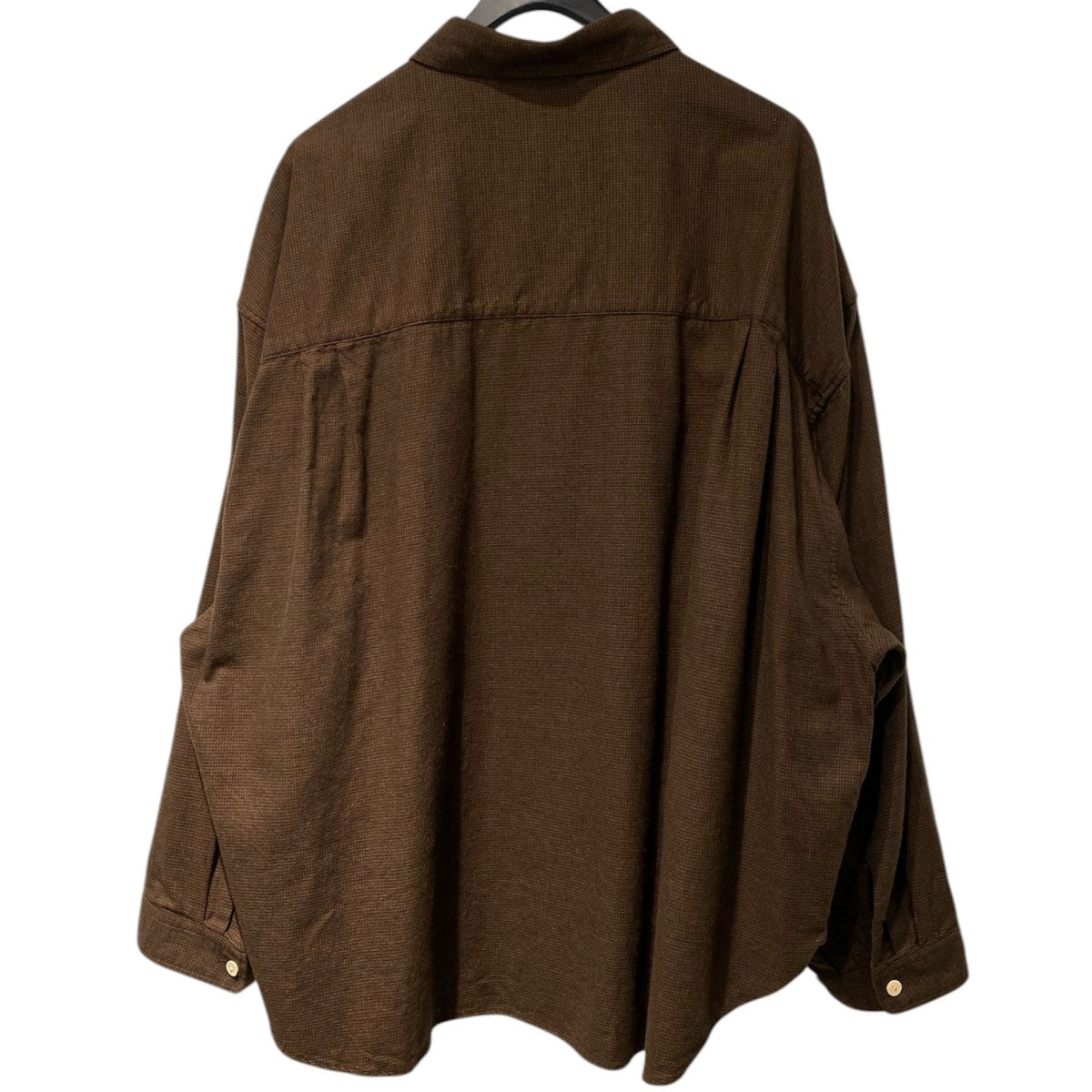 refomed Wrist Patch Wide Shirt／Checkオーバーサイズチェックシャツ 古着・中古-3枚目のアイテム画像