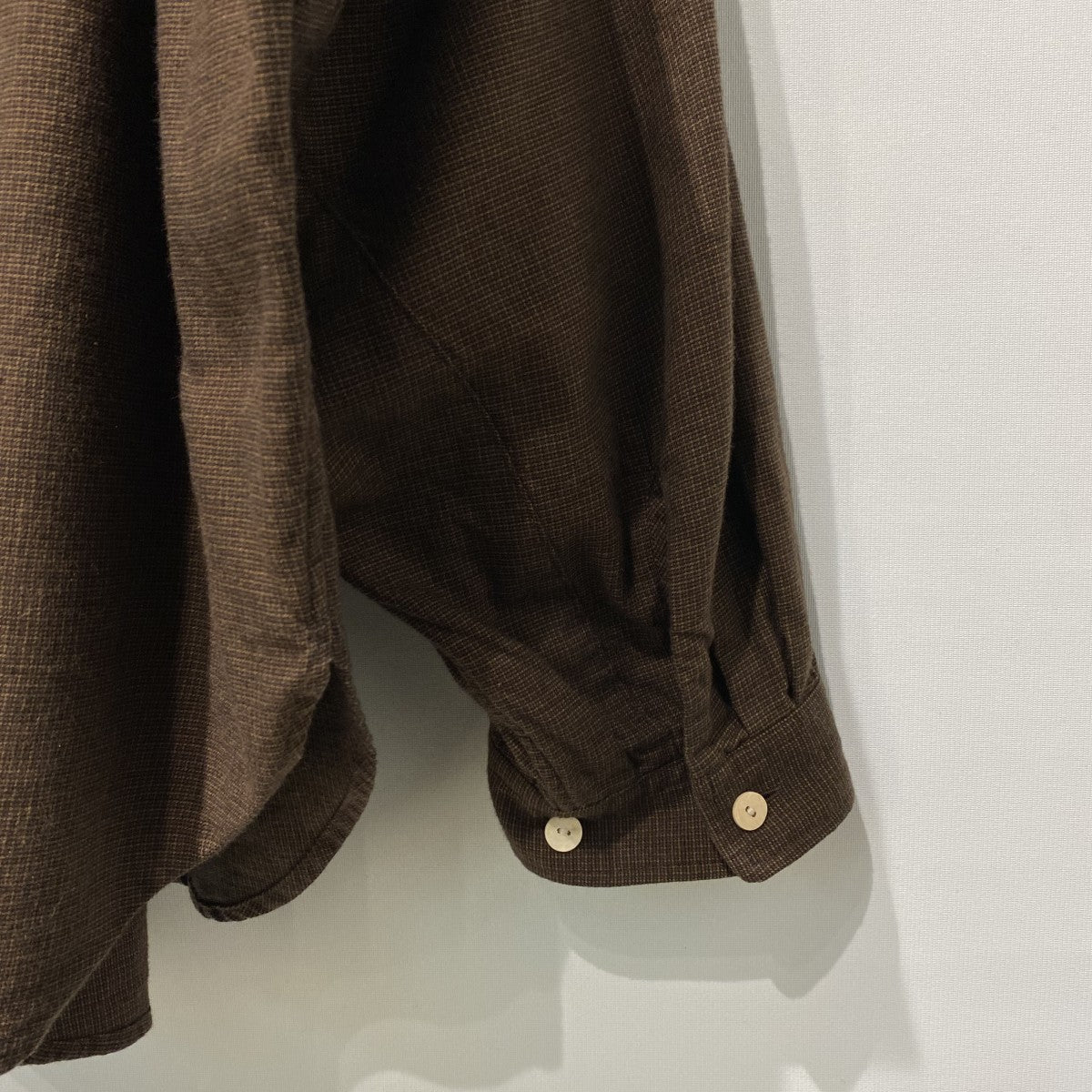 refomed Wrist Patch Wide Shirt／Checkオーバーサイズチェックシャツ 古着・中古-6枚目のアイテム画像