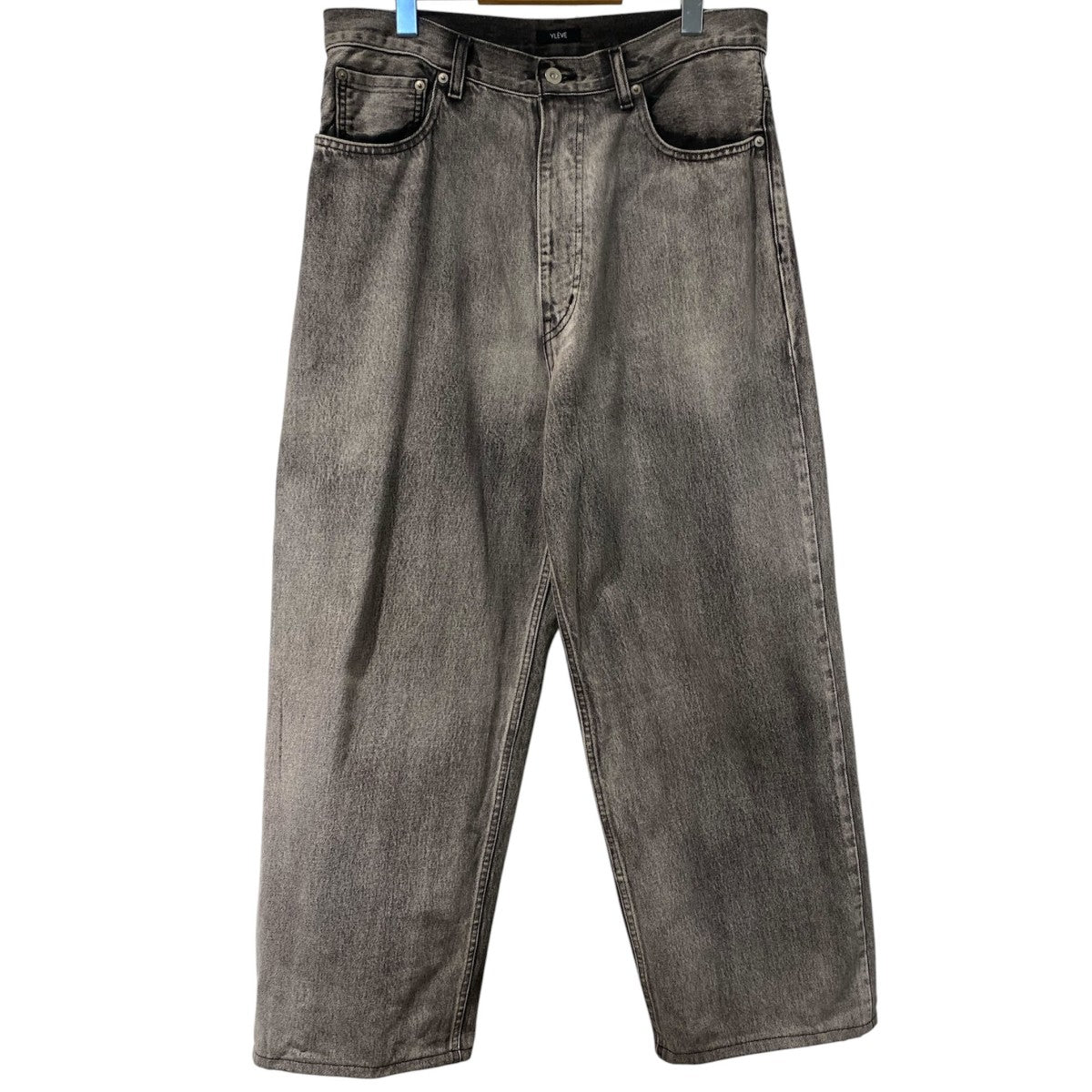 YLEVE 13．5oz DENIM BAGGY FADE USED加工バギーワイドデニムパンツ 古着・中古-1枚目のアイテム画像